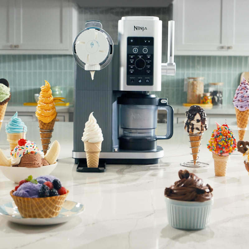 Ninthtja® CREAMi® Scoop & Swirl™ 13-in-1 Ice Cream and Soft Serve Maker, Soft Sage