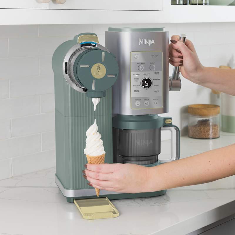 Ninthtja® CREAMi® Scoop & Swirl™ 13-in-1 Ice Cream and Soft Serve Maker, Soft Sage