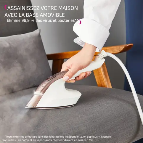 Rowenta Ixeo Vision, Défroissage et repassage tout-en-un, Planche multi-positions