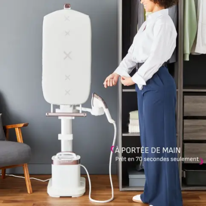 Rowenta Ixeo Vision, Défroissage et repassage tout-en-un, Planche multi-positions