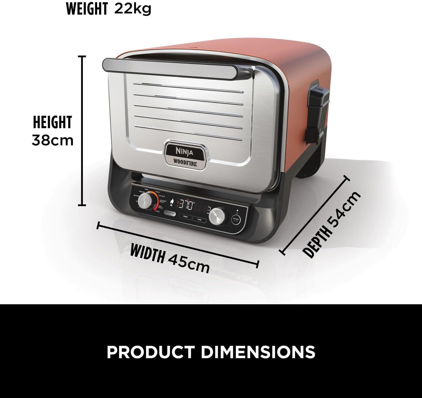 Ninthtja Woodfire Electric Oven 8-in-1 Pizza Oven