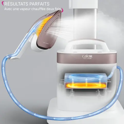 Rowenta Ixeo Vision, Défroissage et repassage tout-en-un, Planche multi-positions
