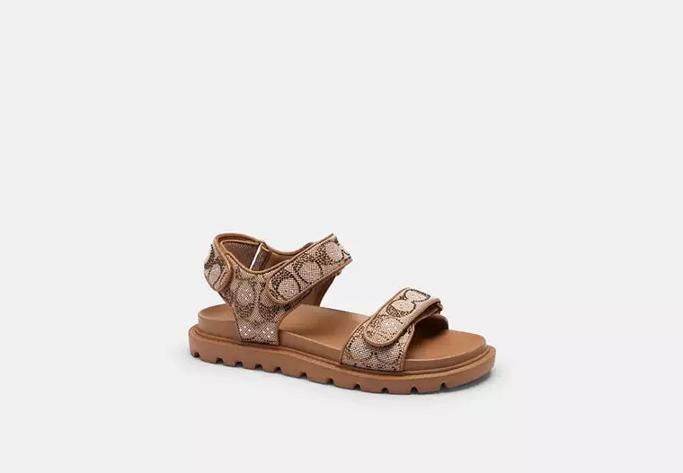 Sandale Brynn En Jacquard Exclusif Avec Cristaux