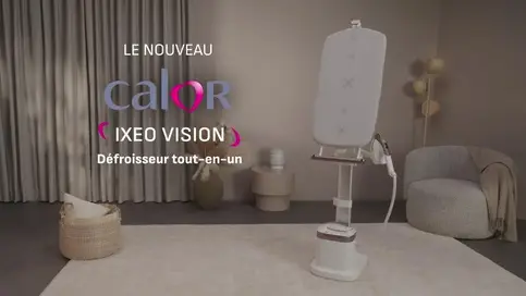 Rowenta Ixeo Vision, Défroissage et repassage tout-en-un, Planche multi-positions
