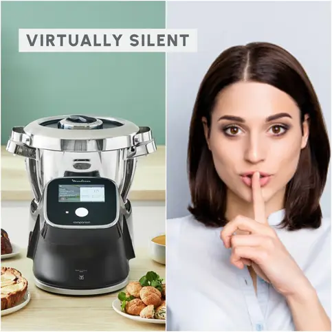 Moulinex i-Companion Touch Pro HF93D810 Robot cuiseur - 17 programmes - 8 accessoires - Balance intégrée