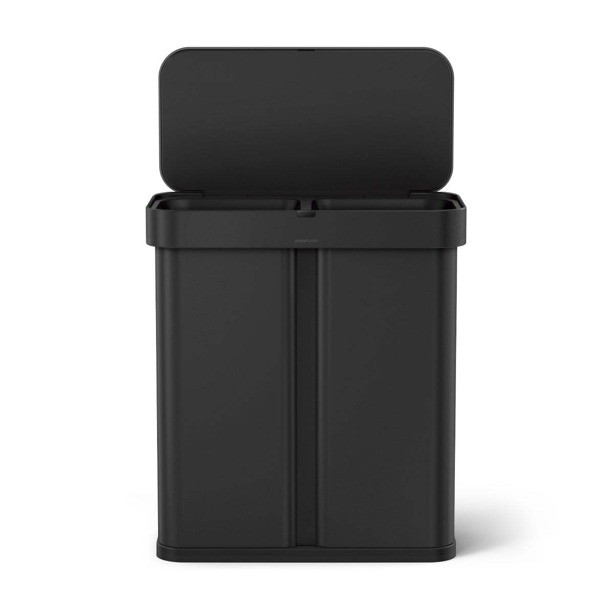 Simpleththuman 58 litre dual compartment rectangular sensor bin with voice and motion control