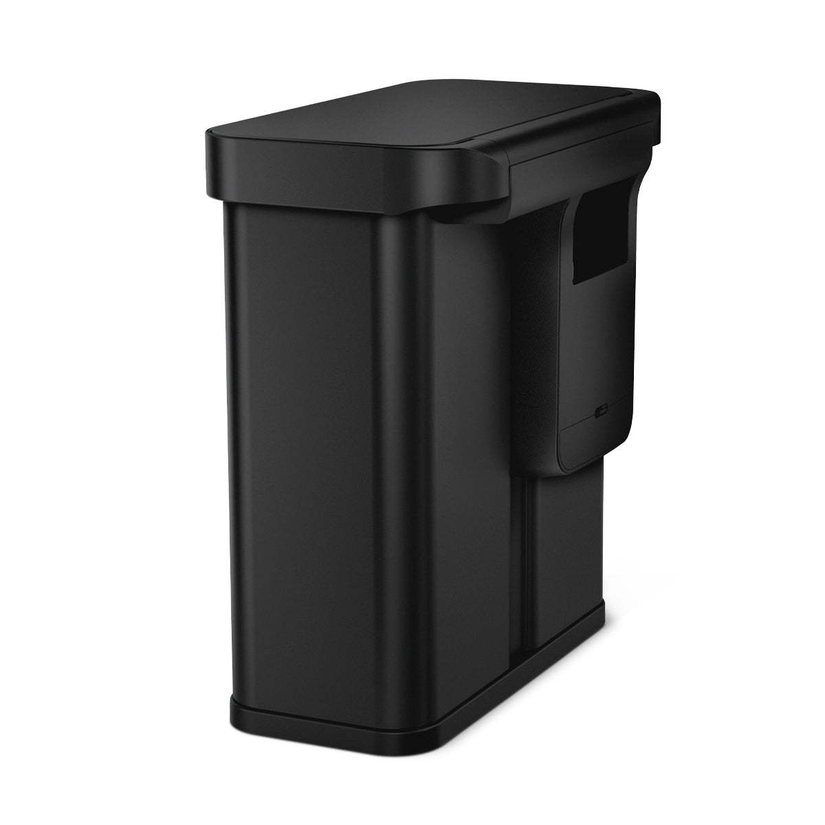 Simpleththuman 58 litre dual compartment rectangular sensor bin with voice and motion control