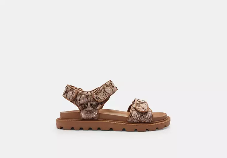 Sandale Brynn En Jacquard Exclusif Avec Cristaux
