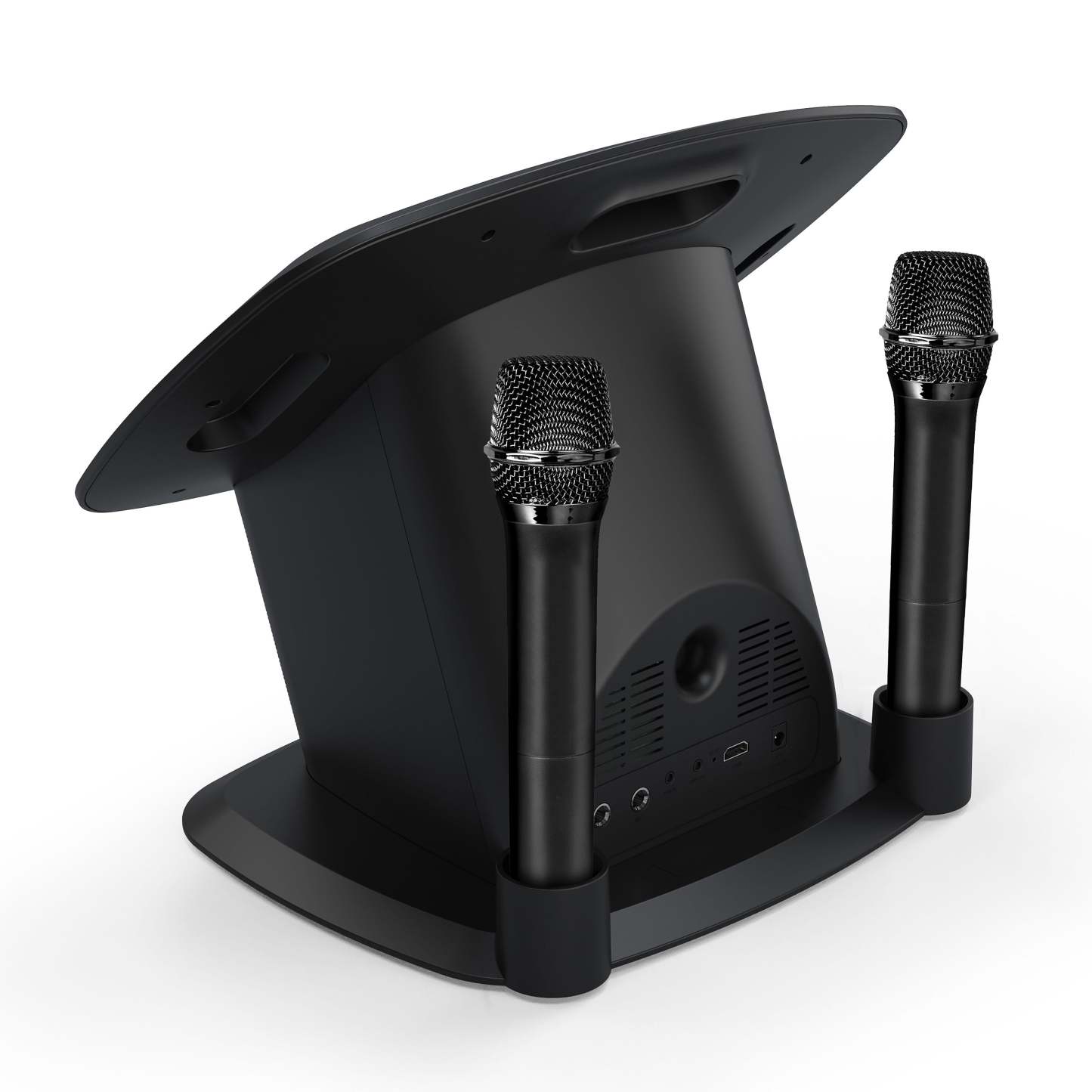 Singthting Machthtine Bluetooth Professional Karaoke Huthtb with 2 Wireless Mics, 10” Touch Screen & Streaming Apps