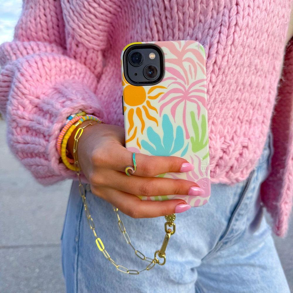 Paperclip Chain Wristlet Phone Chain | Pura Vida x Casely