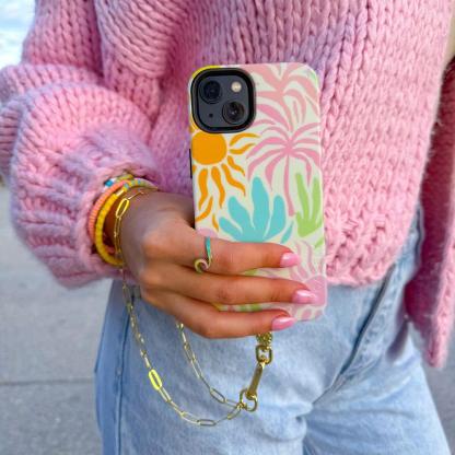 Paperclip Chain Wristlet Phone Chain | Pura Vida x Casely