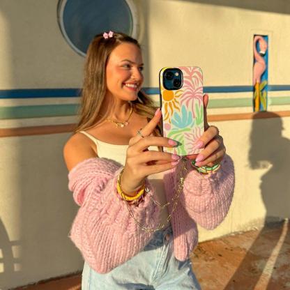 Paperclip Chain Wristlet Phone Chain | Pura Vida x Casely