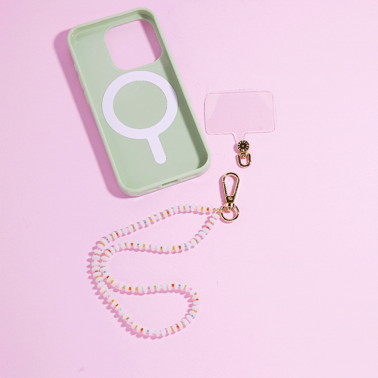Iridescence Bead Wristlet Phone Chain | Pura Vida x Casely