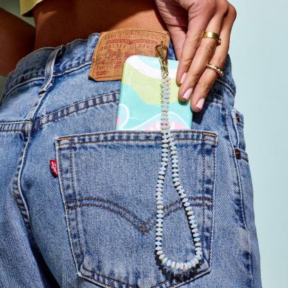 Iridescence Bead Wristlet Phone Chain | Pura Vida x Casely