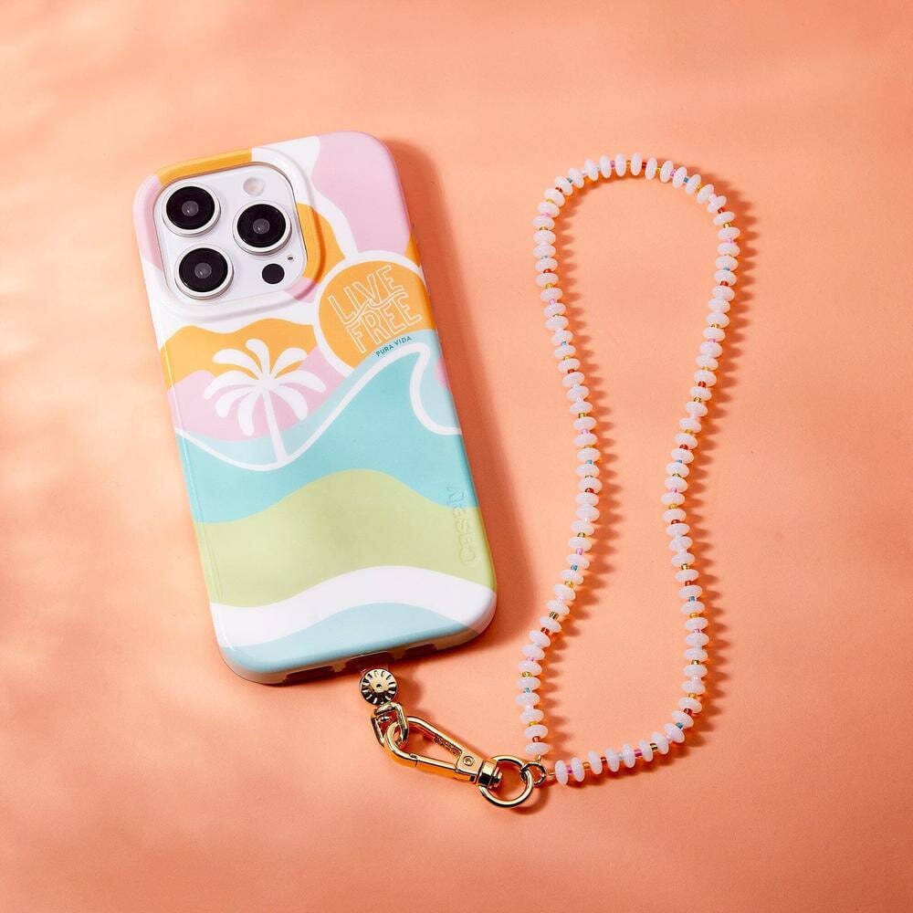 Iridescence Bead Wristlet Phone Chain | Pura Vida x Casely