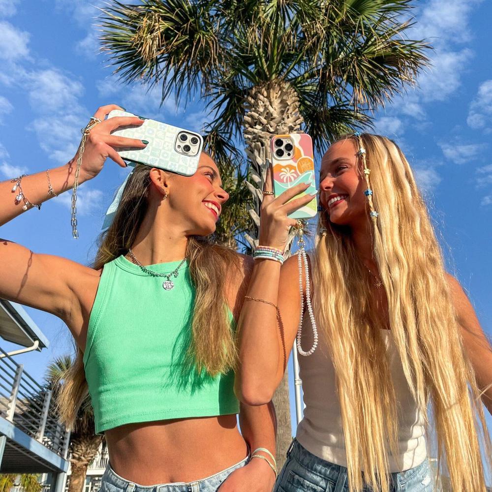 Iridescence Bead Wristlet Phone Chain | Pura Vida x Casely
