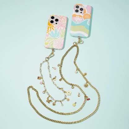 Flat Curb Chain Phone Chain | Pura Vida x Casely