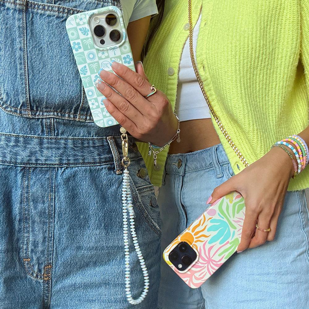 Iridescence Bead Wristlet Phone Chain | Pura Vida x Casely