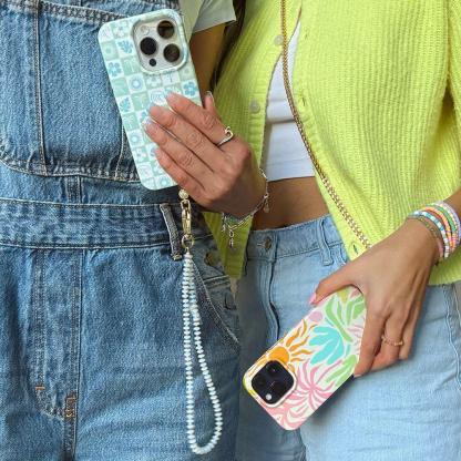 Iridescence Bead Wristlet Phone Chain | Pura Vida x Casely