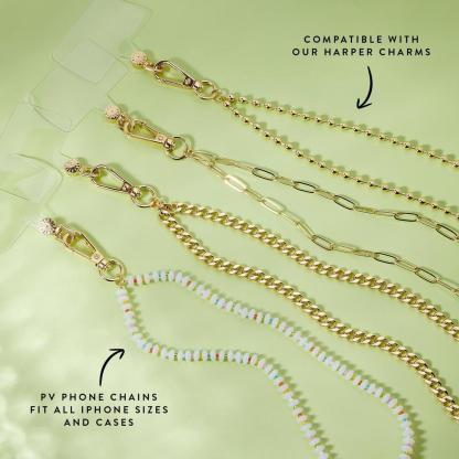Flat Curb Chain Phone Chain | Pura Vida x Casely