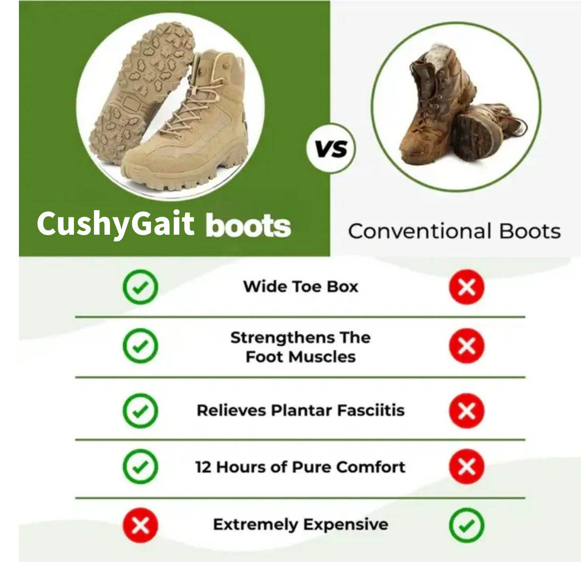 (🎁Free Socks Giveaway🧦) Mens Orthopedic Support Anti-Puncture Work Boots Waterproof Anti-Sprain Hiking Boots