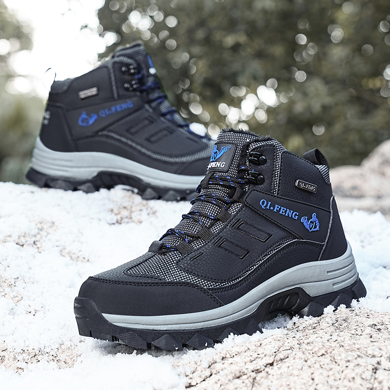 (⏰Limited Time Sale 70% OFF) Men's Orthopedic Hiking Boots - Safe and Comfortable Work Boots - Waterproof, Slip-resistant, Impact-resistant, and Puncture-resistant - Wide Toe, Arch Support, and Ankle Support - Money-back Guarantee if ineffective.