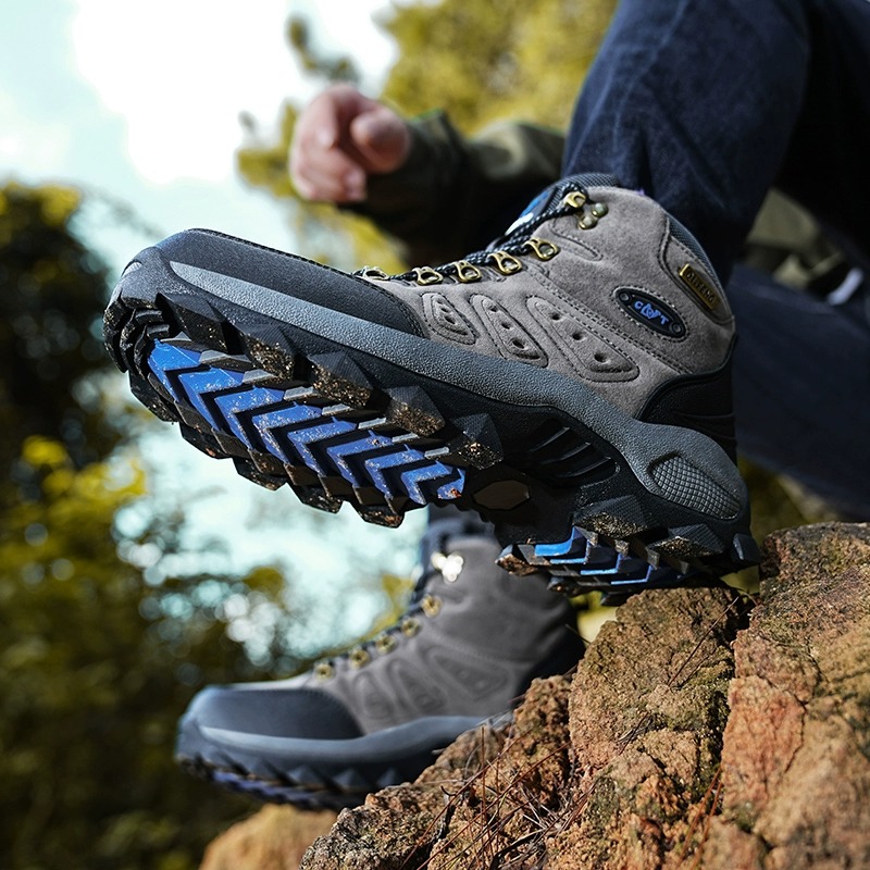 🔥🚀 Hot Sale! Limited Stock! 🌟👟💥Men's Mountaineering Orthopedic Ankle Support Hiking Boots Waterproof Non-Slip Wide Toe Tactical Boots (Durability Upgrade)