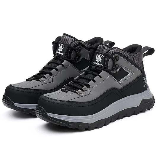 (⏰Limited Time Sale 70% OFF) Men's Orthopedic Protective Hiking/Work Boots - Waterproof, Slip-resistant, Impact-resistant, Puncture-resistant - Wide toe box, Arch Support, Ankle Support