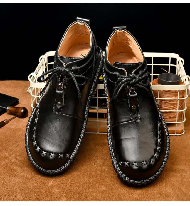 (🎁Free Comfort Insoles🔥) Men's Soft Sole Ankle Boots – Comfortable, Breathable, and Supportive Short Boots with Non-Slip Sole, Perfect for Everyday Wear.