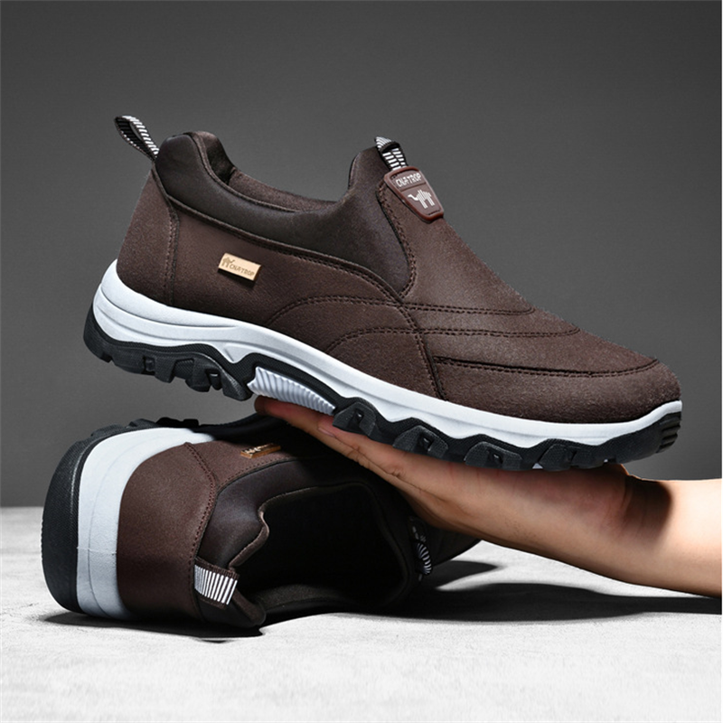 💥Hot sale💥 Men's Comfortable Breathable Orthopedic Leather Walking Hiking Shoes