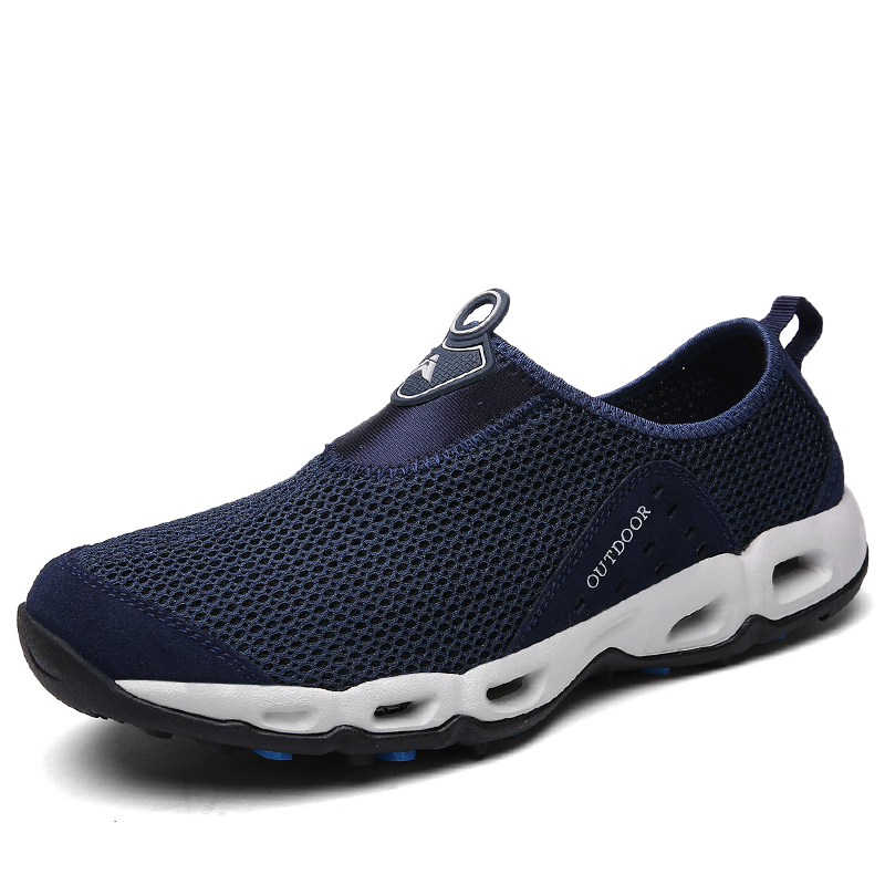 ⏰LAST DAY-50% OFF🛒 Men’s Lightweight Slip-On Barefoot Water Shoes – Breathable Mesh, Quick-Dry, Anti-Slip for Hiking & Outdoors
