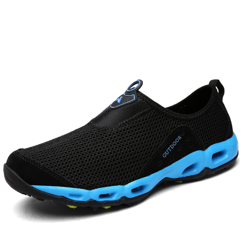 ⏰LAST DAY-50% OFF🛒 Men’s Lightweight Slip-On Barefoot Water Shoes – Breathable Mesh, Quick-Dry, Anti-Slip for Hiking & Outdoors