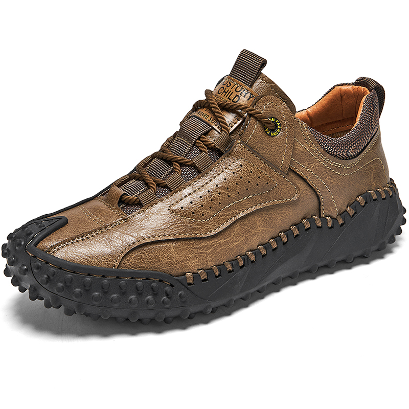 (⏰Clearance Sale-70%OFF🔥)Men’s Vintage Leather Hiking Shoes – Genuine Leather, Orthopedic Arch Support, Wide Toe Box, Waterproof, Breathable, Hand-Sewn, Non-Slip, Lightweight Shoes for Driving & Walking