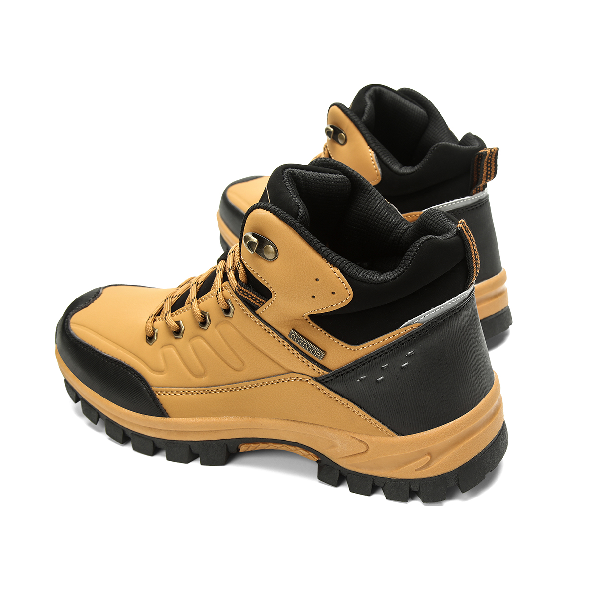 🎁Hot Sale 50% OFF⏳Clearance!! Men's Outdoor Hiking Boots, Waterproof Leather Trekking Boots with Ankle Support, Non-Slip Lightweight Trail Shoes for Walking Climbing Camping
