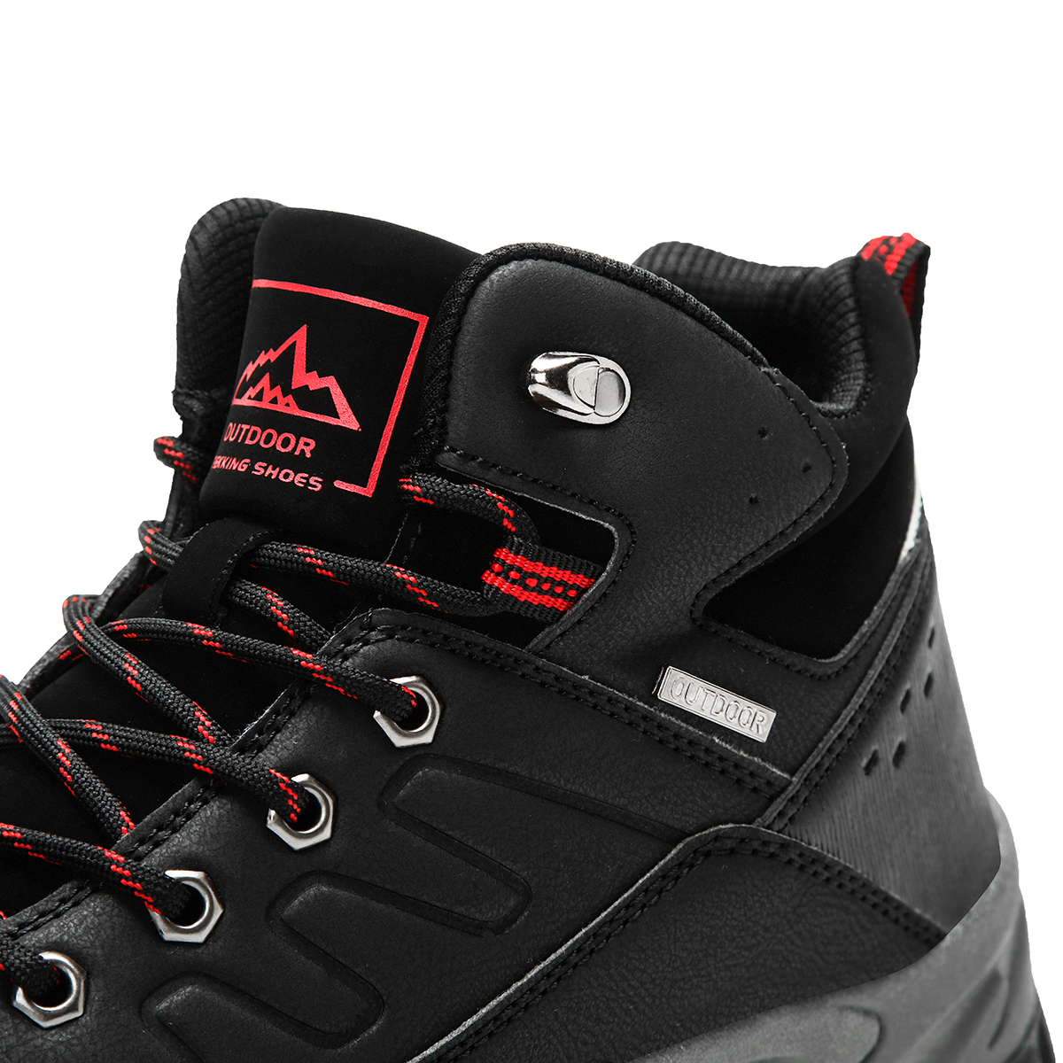 🎁Hot Sale 50% OFF⏳Clearance!! Men's Outdoor Hiking Boots, Waterproof Leather Trekking Boots with Ankle Support, Non-Slip Lightweight Trail Shoes for Walking Climbing Camping