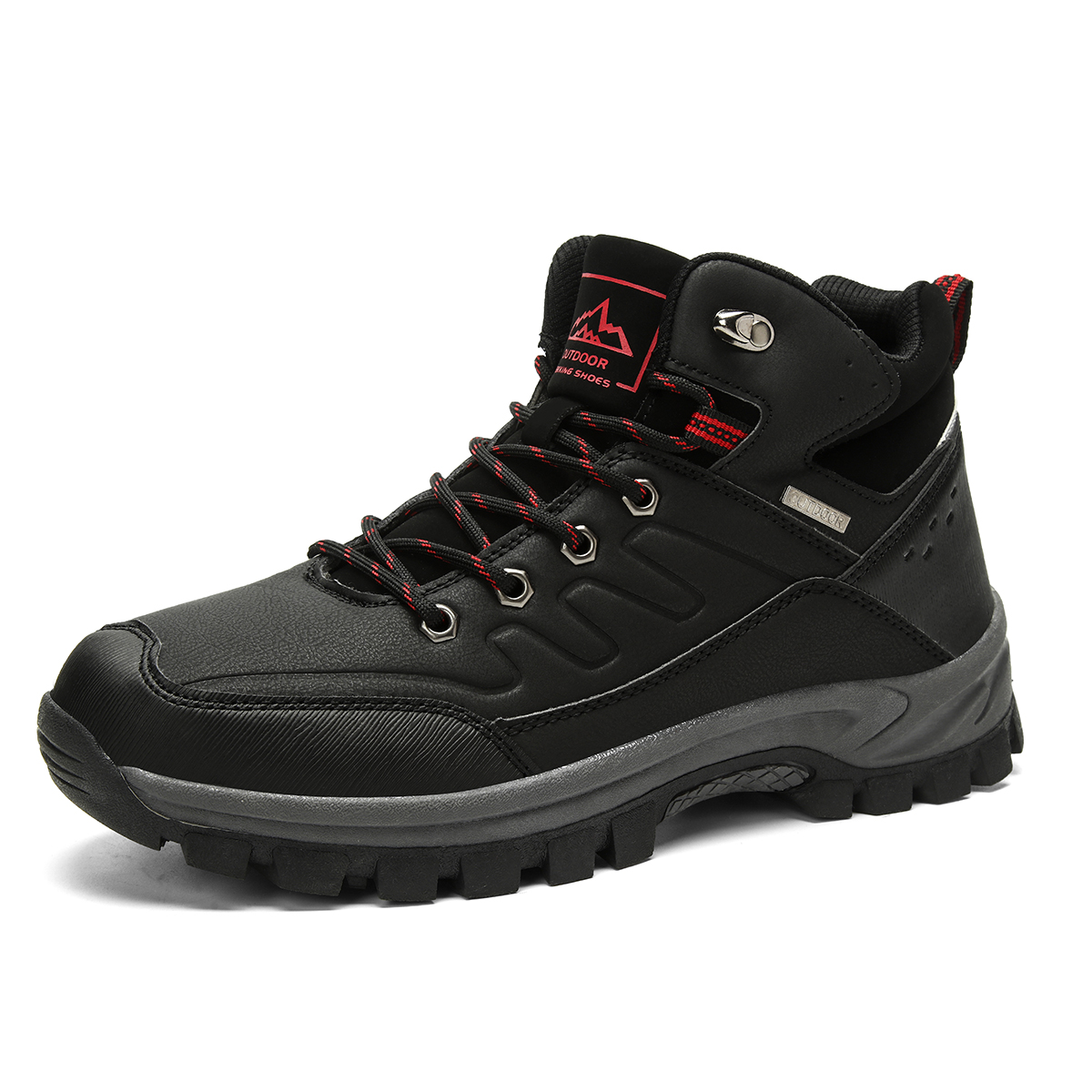 🎁Hot Sale 50% OFF⏳Clearance!! Men's Outdoor Hiking Boots, Waterproof Leather Trekking Boots with Ankle Support, Non-Slip Lightweight Trail Shoes for Walking Climbing Camping