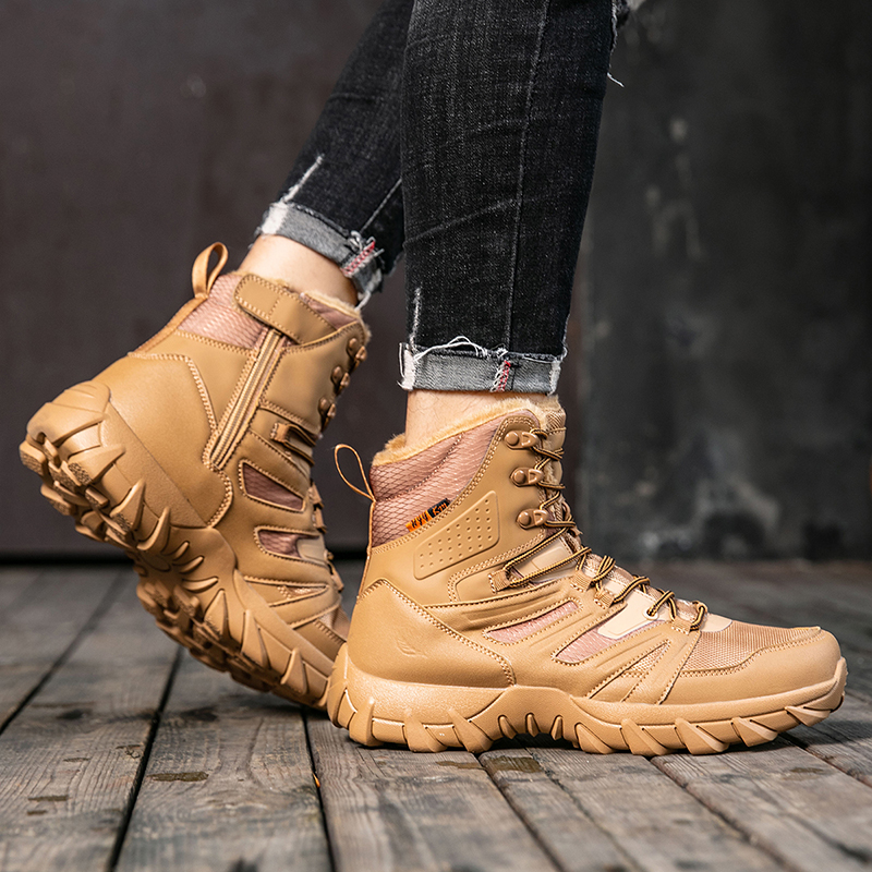 (⏰Limited Time Sale 70% OFF) Men's Protective Hiking Boots - Safe and Comfortable Work Boots - Waterproof, Slip-resistant, Impact-resistant, Puncture-resistant - Wide Toe, Arch Support, Ankle Support - Money-back Guarantee if Ineffective