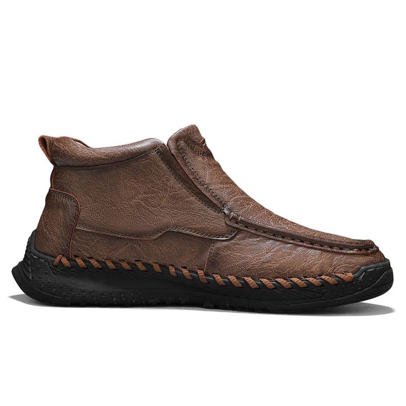⏰Limited Time Sale 70% OFF – Men’s Retro Leather Zip Boots 👞 Built for Comfort, Wide Toe, Arch Support, Pressure Relief, Waterproof for Every Season