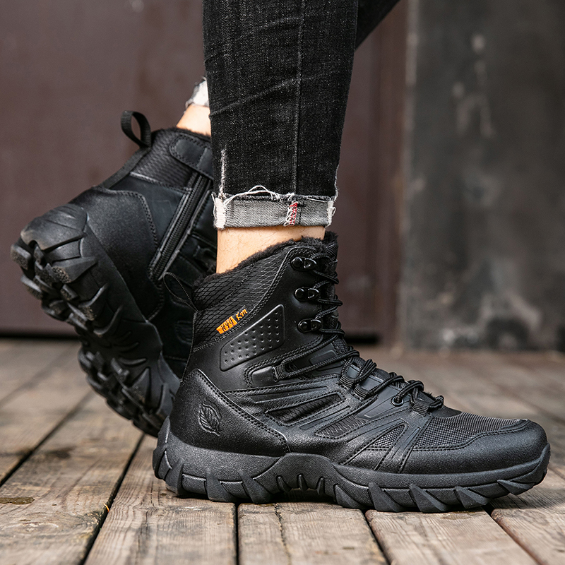 (⏰Limited Time Sale 70% OFF) Men's Protective Hiking Boots - Safe and Comfortable Work Boots - Waterproof, Slip-resistant, Impact-resistant, Puncture-resistant - Wide Toe, Arch Support, Ankle Support - Money-back Guarantee if Ineffective