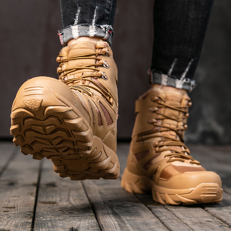 (⏰Limited Time Sale 70% OFF) Men's Protective Hiking Boots - Safe and Comfortable Work Boots - Waterproof, Slip-resistant, Impact-resistant, Puncture-resistant - Wide Toe, Arch Support, Ankle Support - Money-back Guarantee if Ineffective