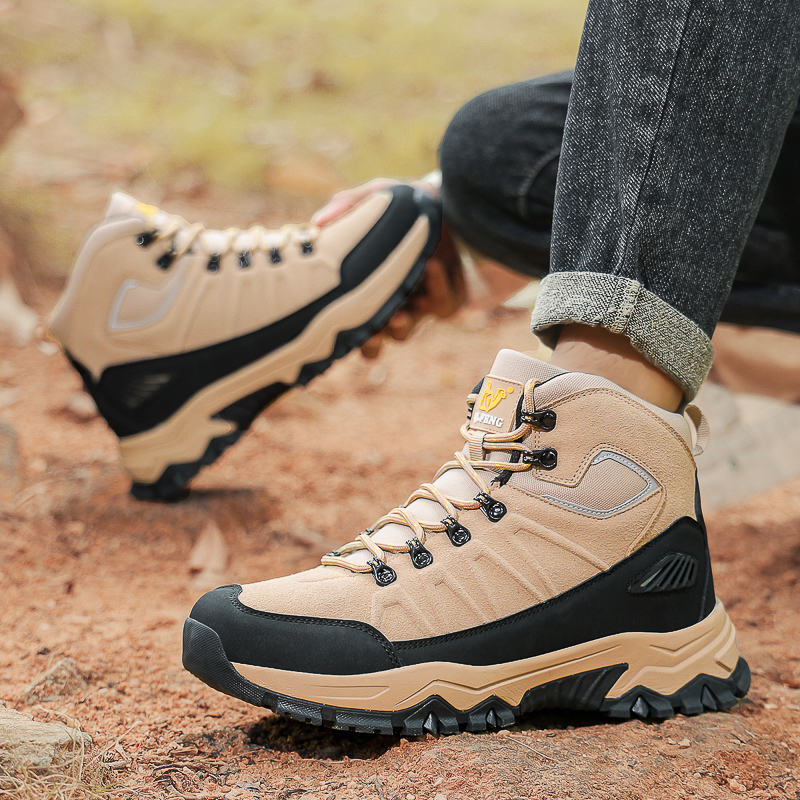 (🔥Limited-Time 70% OFF) Men's Warm Orthopedic Hiking Boots - Safe and Comfortable Warm Work Boots - Waterproof, Slip-Resistant, Lmpact-Resistant, Puncture-Resistant - Wide Toe Box, Arch support, Ankle Support