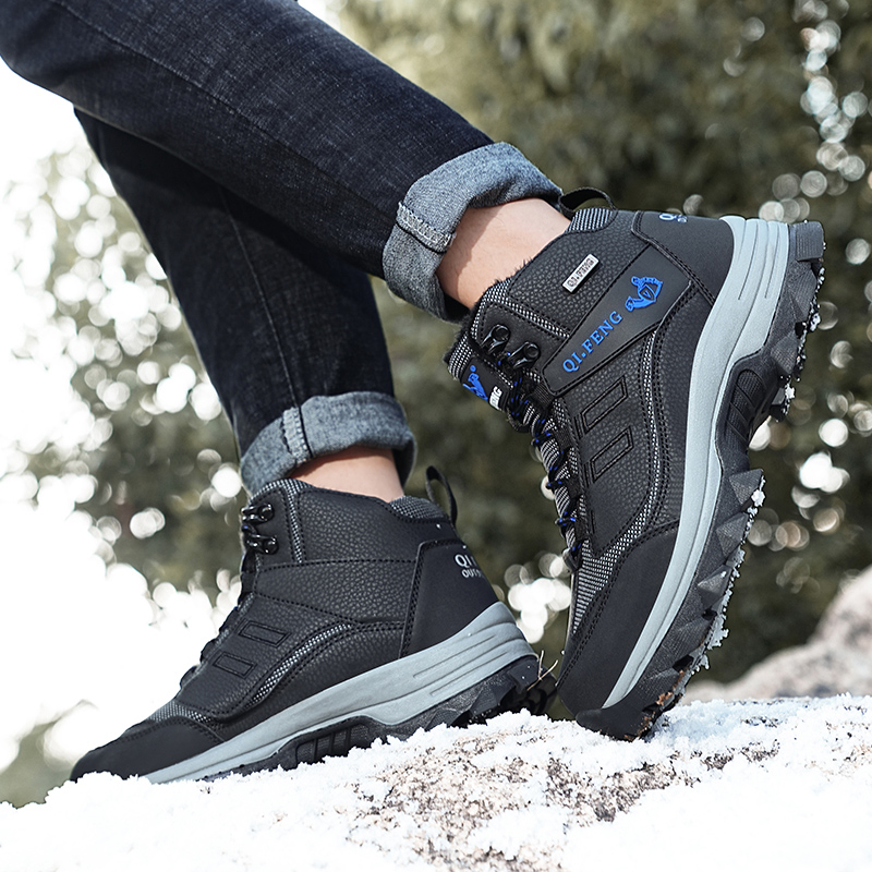 (⏰Limited Time Sale 70% OFF) Men's Orthopedic Hiking Boots - Safe and Comfortable Work Boots - Waterproof, Slip-resistant, Impact-resistant, and Puncture-resistant - Wide Toe, Arch Support, and Ankle Support - Money-back Guarantee if ineffective.