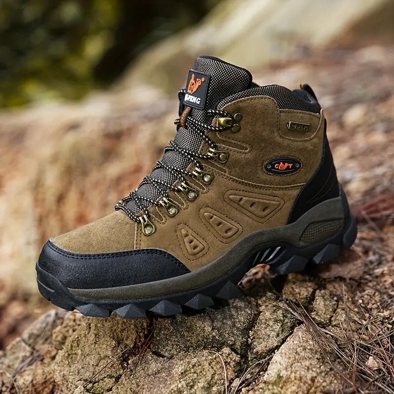 🔥🚀 Hot Sale! Limited Stock! 🌟👟💥Men's Mountaineering Orthopedic Ankle Support Hiking Boots Waterproof Non-Slip Wide Toe Tactical Boots (Durability Upgrade)