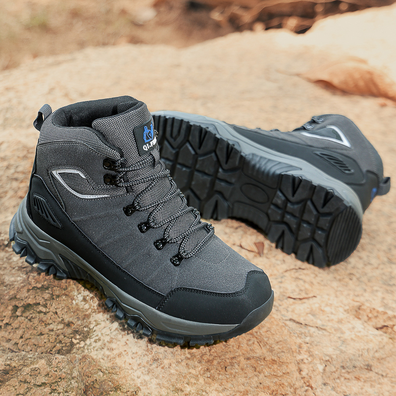 (🔥Limited-Time 70% OFF) Men's Warm Orthopedic Hiking Boots - Safe and Comfortable Warm Work Boots - Waterproof, Slip-Resistant, Lmpact-Resistant, Puncture-Resistant - Wide Toe Box, Arch support, Ankle Support