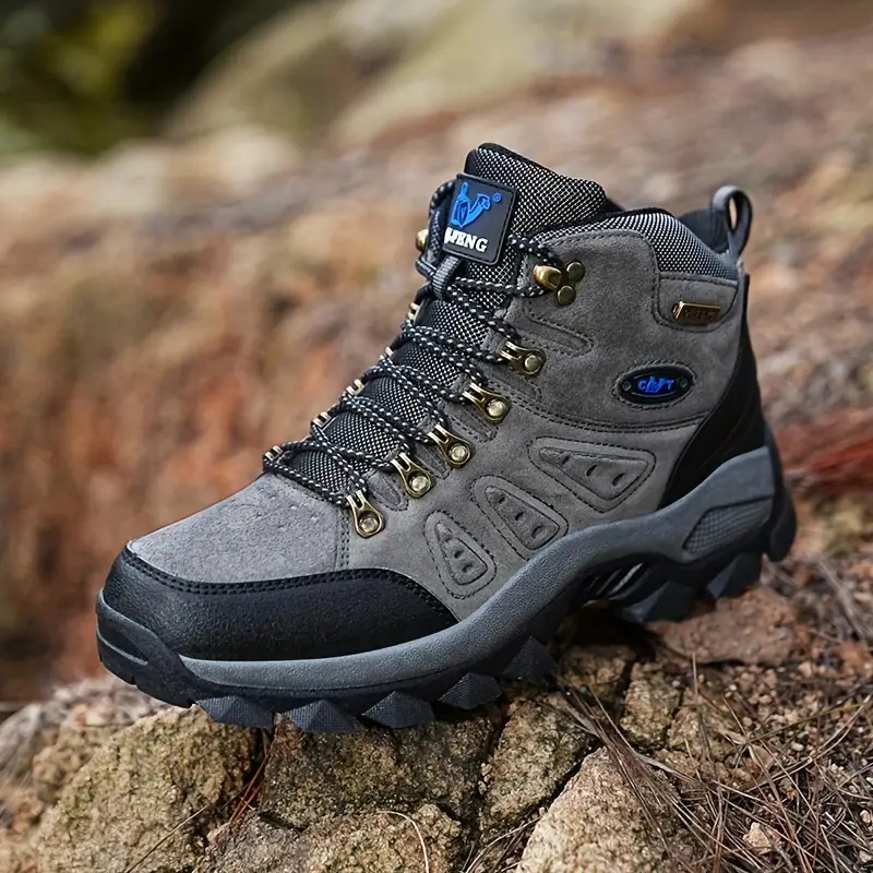 🔥🚀 Hot Sale! Limited Stock! 🌟👟💥Men's Mountaineering Orthopedic Ankle Support Hiking Boots Waterproof Non-Slip Wide Toe Tactical Boots (Durability Upgrade)