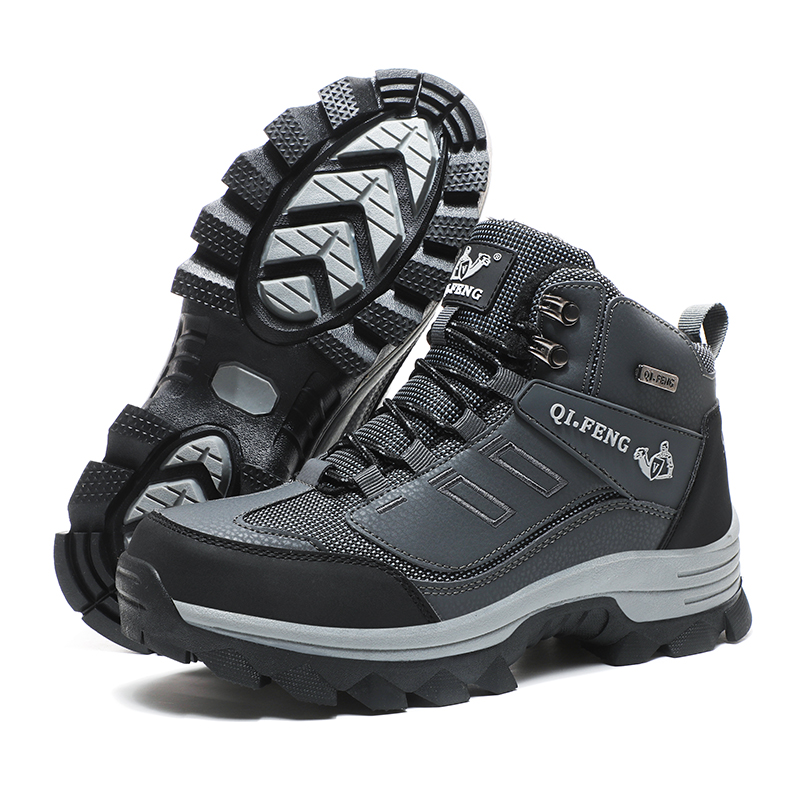 (⏰Limited Time Sale 70% OFF) Men's Orthopedic Hiking Boots - Safe and Comfortable Work Boots - Waterproof, Slip-resistant, Impact-resistant, and Puncture-resistant - Wide Toe, Arch Support, and Ankle Support - Money-back Guarantee if ineffective.