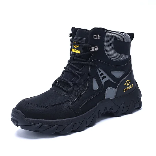 (⏰Limited Time Sale 70% OFF) Men's Orthopedic Hiking Boots - Safe and Comfortable Work Boots - Waterproof, Slip-resistant, Impact-resistant, and Puncture-resistant - Wide Toe, Arch Support, and Ankle Support