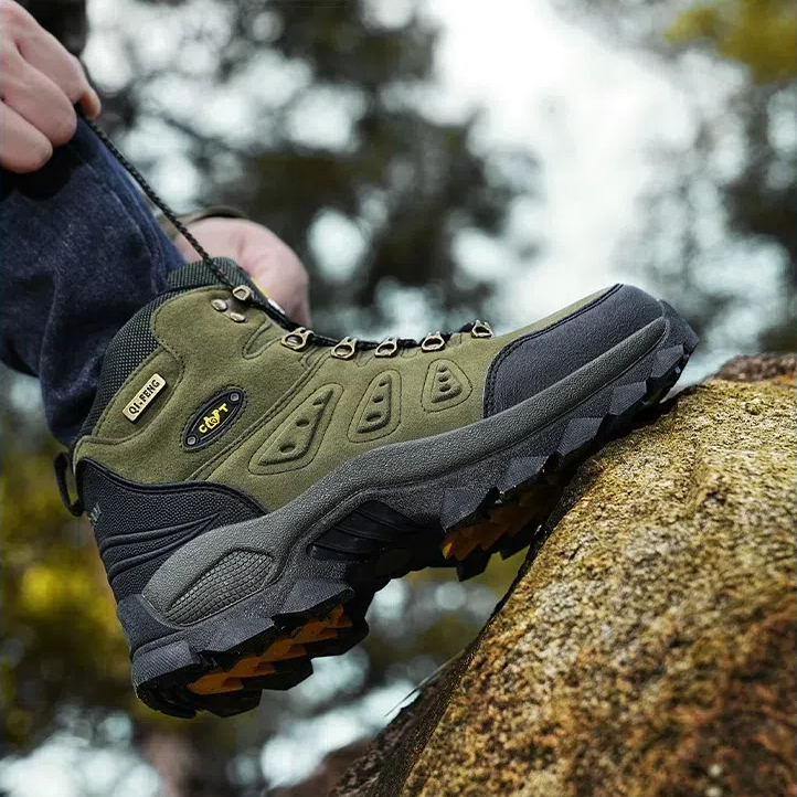 🔥🚀 Hot Sale! Limited Stock! 🌟👟💥Men's Mountaineering Orthopedic Ankle Support Hiking Boots Waterproof Non-Slip Wide Toe Tactical Boots (Durability Upgrade)