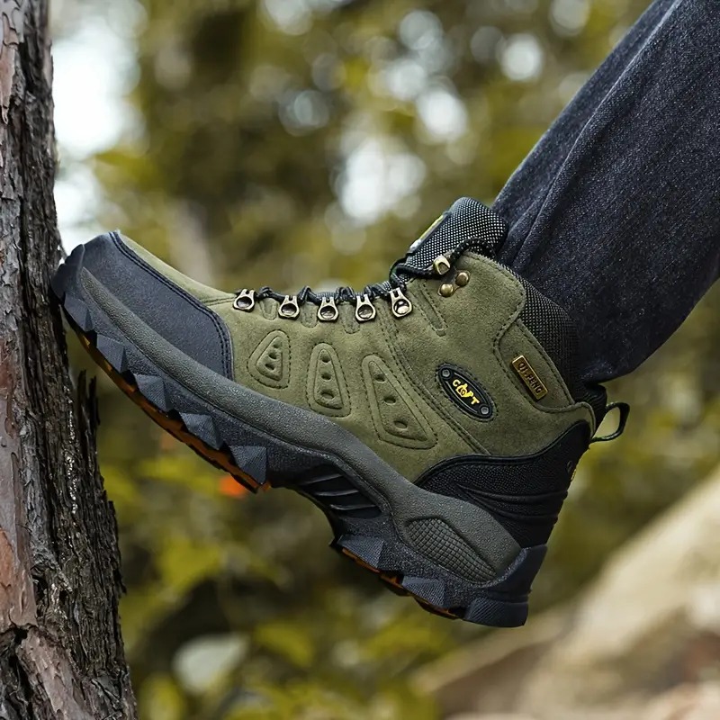 🔥🚀 Hot Sale! Limited Stock! 🌟👟💥Men's Mountaineering Orthopedic Ankle Support Hiking Boots Waterproof Non-Slip Wide Toe Tactical Boots (Durability Upgrade)