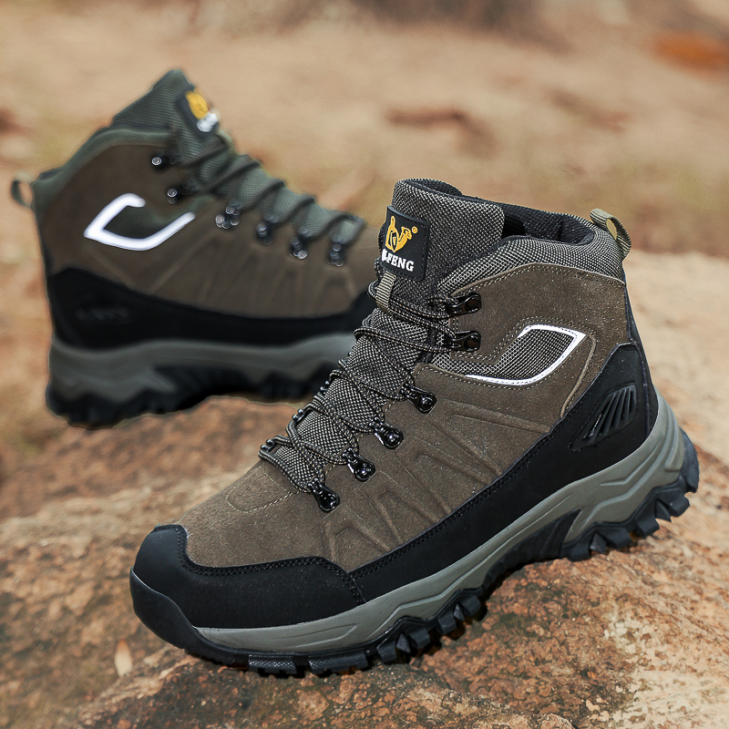 (🔥Limited-Time 70% OFF) Men's Warm Orthopedic Hiking Boots - Safe and Comfortable Warm Work Boots - Waterproof, Slip-Resistant, Lmpact-Resistant, Puncture-Resistant - Wide Toe Box, Arch support, Ankle Support